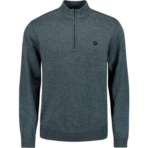 No Excess Pullover half zip 2 coloured melang cloud