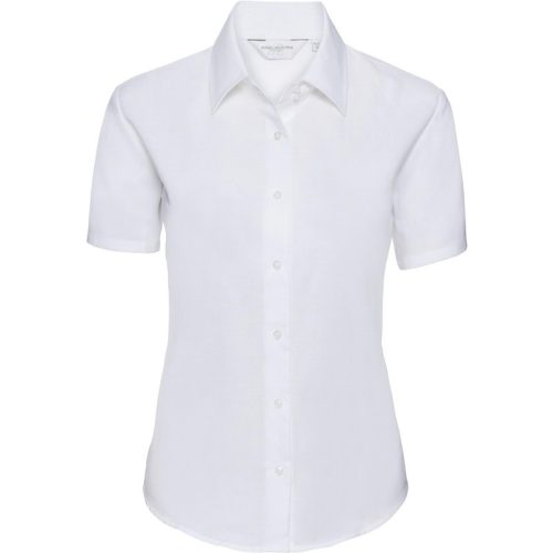 Russell Athletic Collectie dames korte mouw easy care oxford shirt