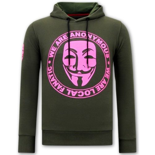 Local Fanatic Hoodie print we are anonymous