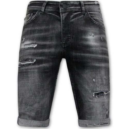 Local Fanatic Stonewashed ripped short slim fit