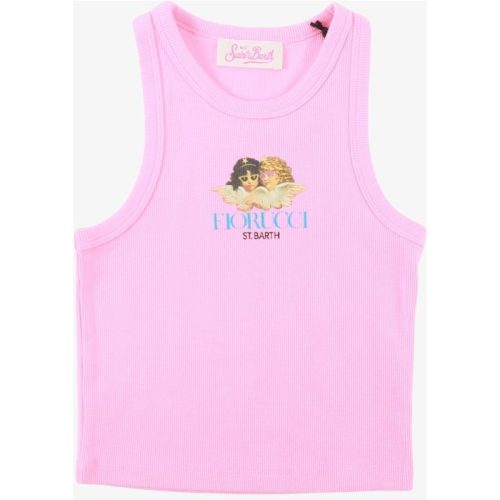 Saint Barth Meisjes top rib angels fiorucci roze