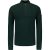 No Excess Pullover half zipper solid jacquard dark green