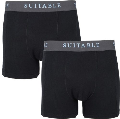 Suitable Bamboe Boxershorts 2-Pack Zwart