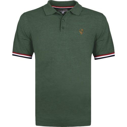 Q1905 Polo shirt bloemendaal donker