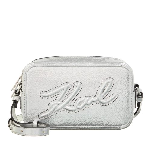 Karl Lagerfeld Crossbody bags – K/Skuare Camerabag Grainy in zilver