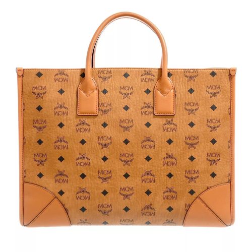 MCM Totes & shoppers – Munchen Visetos Tote Large in cognac