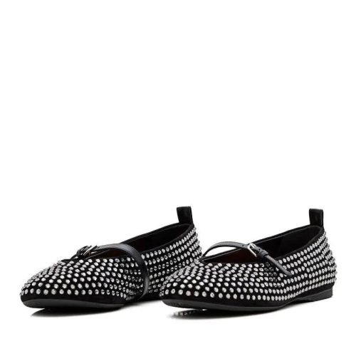 J.W.Anderson Loafers – Crystal Ballet Flat in zwart