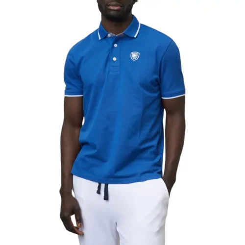 Blauer Polo top heren