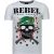 Local Fanatic Skull rebel rhinestone t-shirt