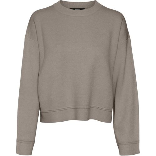 Vero Moda Vmgold piping ls o-neck pullover ga taupe