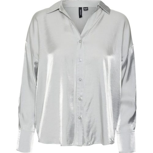 Vero Moda vmqueeny ls shirt wvn 10321154 silver