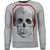 Local Fanatic Skull beat rhinestone sweater