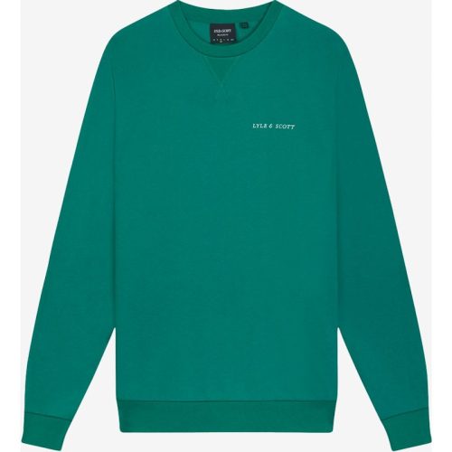 Lyle and Scott Loopback embroidered crew neck sweatshirt