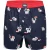 Happy Shorts X heren wijde boxershort met binnenbroek kerst wasbeer print