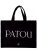 Patou Totes & shoppers – Large Tote Bag – Cotton – Black in zwart