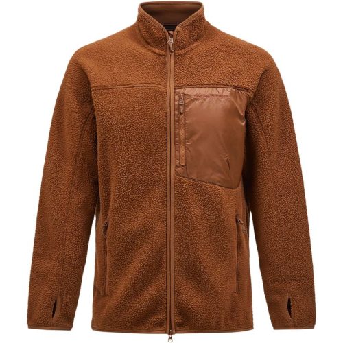 Peak Performance M. pile zip jacket emperador