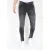 Mario Morato Ripped biker jeans met verfspatten slimfit