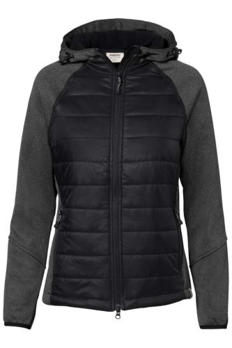 HAKRO Regular Fit Dames Hybride Jas zwart, Effen