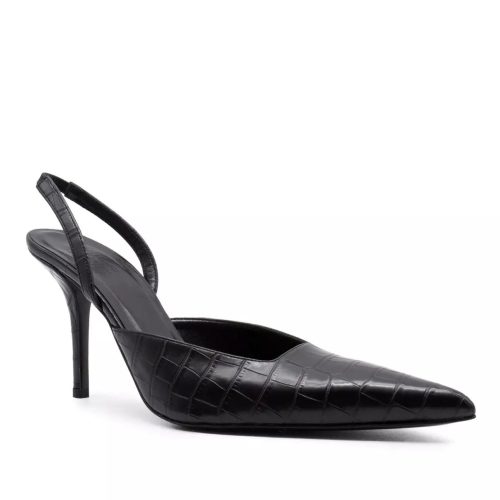 Gia Borghini Pumps & high heels – GIABORGHINI Schwarze Slingback-Pumps aus Leder in zwart