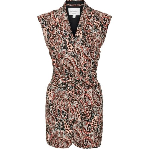 Vero Moda Vmmable magda sl long waistcoat wv brique