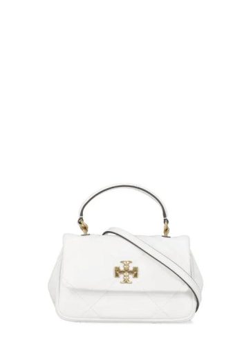 Tory Burch Shoppers – White Quilted Leather Hand Bag in wit