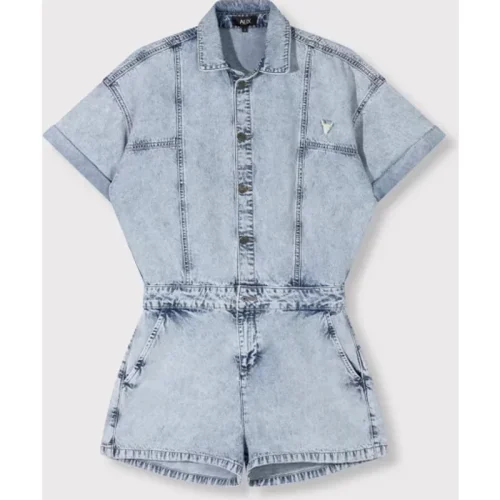 Alix The Label Denim playsuit –