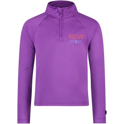 B.Nosy Meisjes shirt met rits b.active electric grape