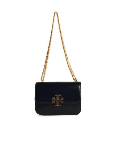 Tory Burch Shoppers – Eleanor’ Black Leather Crossbody Bag in zwart