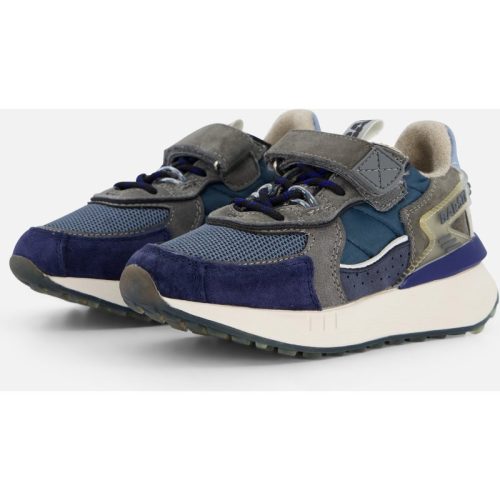 Barst! Barst! Velcro Sneakers blauw Leer