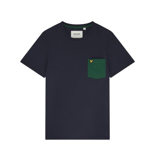 T-shirt met contrasterende zakken Lyle & Scott