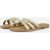 Lazamani Lazamani Slippers goud Leer