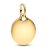 Pandora Charms – Engravable Round Tag Dangle Charm in gold