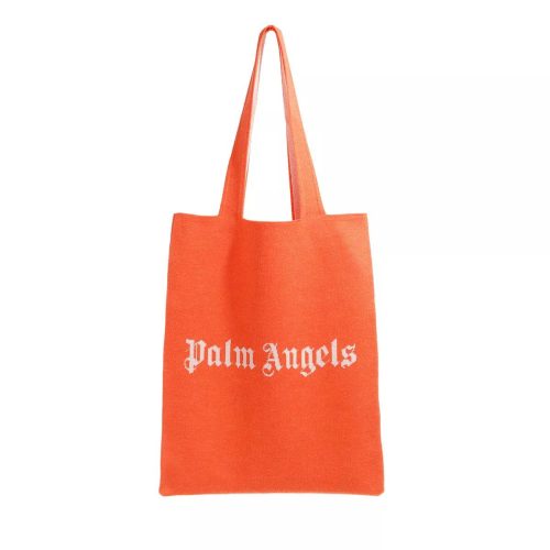 Palm Angels Shoppers – Logo Knitted Shopper in oranje