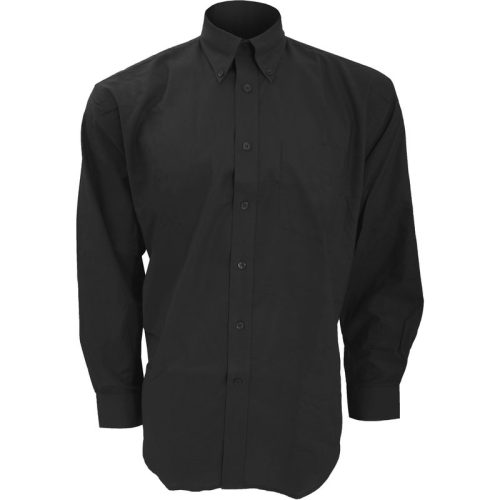 Kustom Kit Heren werkkleding oxford lange mouwen shirt