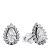 Pandora Oorbellen – Sterling silver stud earrings withcubic zirconia in silver