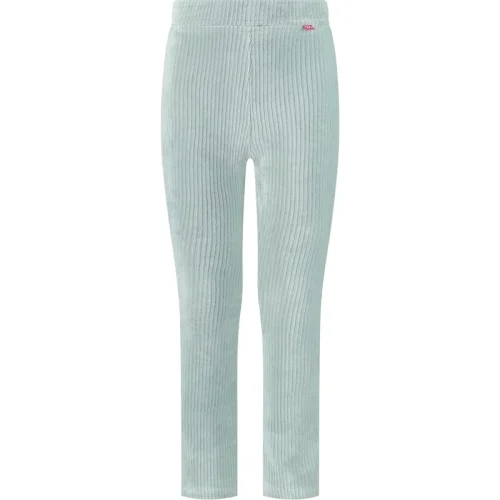 MAYCE Meisjes flair broek rib velours powder