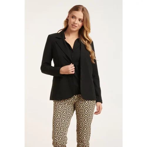 Smashed Lemon 24724 zwarte travel kwaliteit blazer