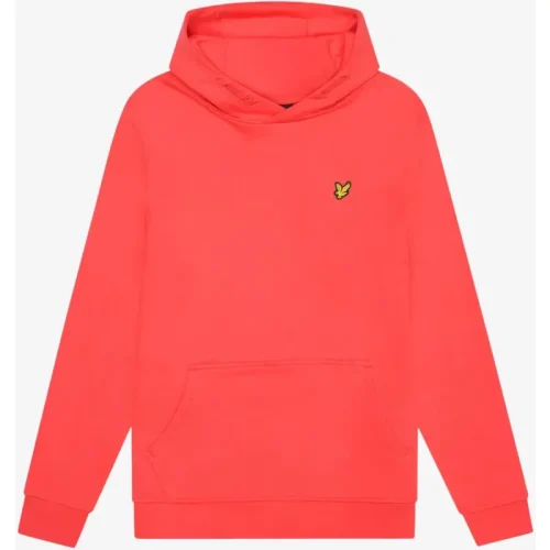 Lyle and Scott Jongens hoodie radical coral