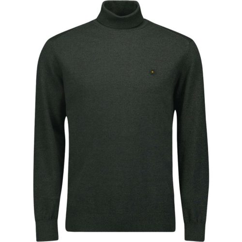 No Excess Pullover rollneck 2 coloured melang dark green