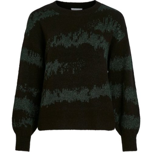 Vila Vinura o-neck l/s jacquard knit top