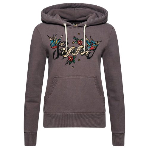 Dames tatoeagescript hoodie Superdry