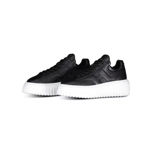 Hogan Low-Top Sneakers – Sneakers H-Stripe aus Leder in zwart