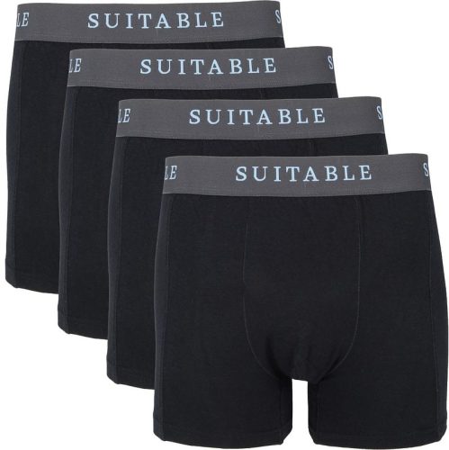 Suitable Bamboe Boxershorts 4-Pack Zwart