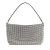 self-portrait Pochettes – Diamante Medium Hobo Bag in zilver