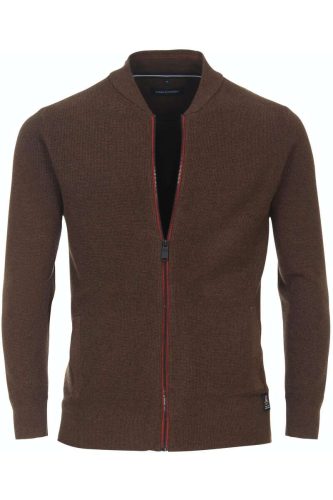 Casa Moda Casual Vest bruin, Effen