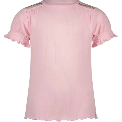 NoNo Meisjes t-shirt kyran gesmokte mouwtjes cherry blossom