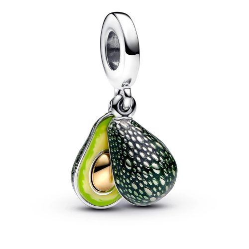 Pandora Charms – Avocado Double Dangle Charm in green