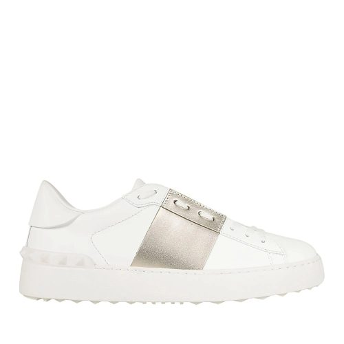 VALENTINO Low-Top Sneakers – White Calfskin Open Sneakers in wit