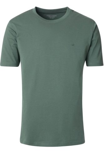 Casa Moda Regular Fit T-Shirt ronde hals groen, Effen