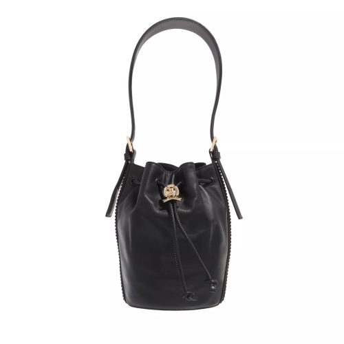 Tommy Hilfiger Bucket bags – Crest Leather Bucket in zwart